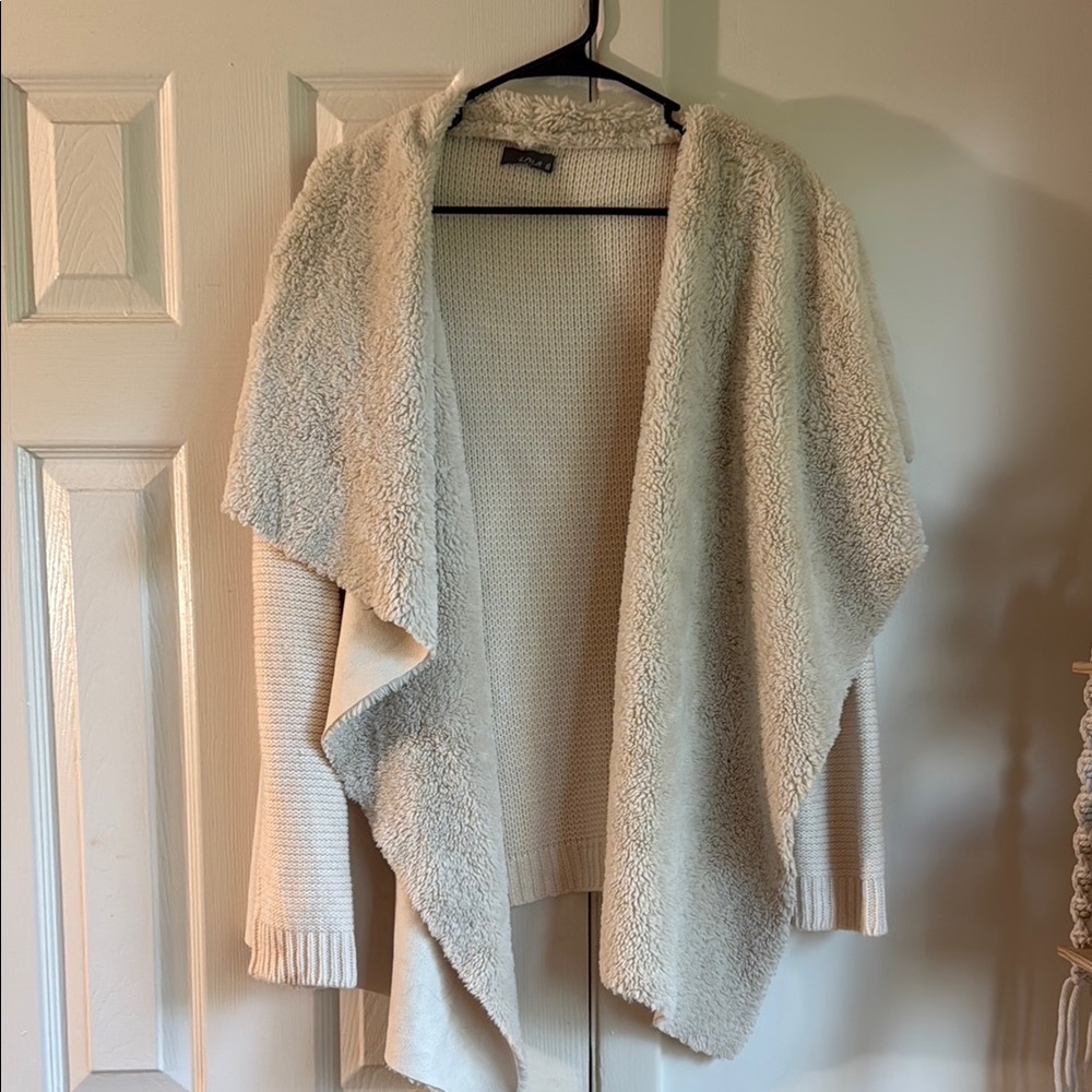 Lola Cream Draped Cardigan